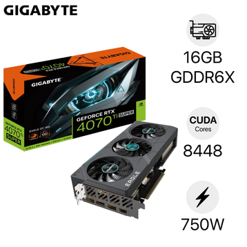Card màn hình GIGABYTE GeForce RTX 4070 TI Super EAGLE OC 16GB N407TSEAGLE