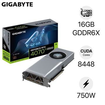 Card màn hình GIGABYTE GeForce RTX 4070 TI Super AI TOP 16GB GV-N407TSAI