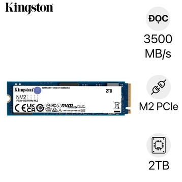 Ổ cứng SSD Kingston NV2 M.2 PCIe Gen4 NVMe 2TB SNV2S/2000G