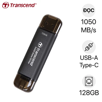 Ổ cứng di động SSD Transcend ESD310C 1050MB/s 128GB