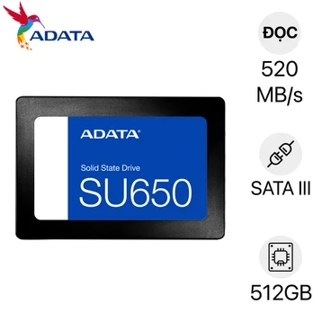 Ổ cứng SSD ADATA SU650 SATA III 2.5" 512GB
