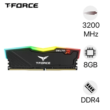 RAM PC Teamgroup T-Force Delta RGB 8GB DDR4 3200Mhz