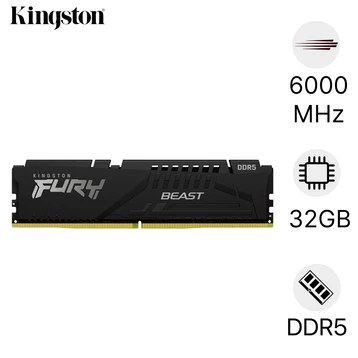 RAM PC Kingston Fury DDR5 6000MHz 32GB (2*16) KF560C36BBE2K2-32WP
