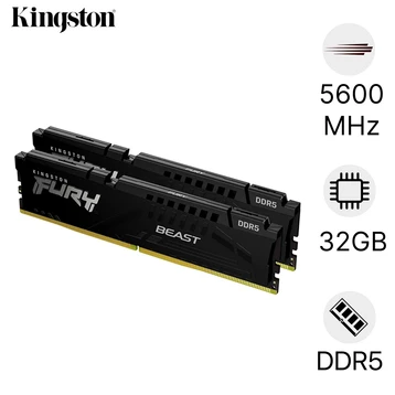 Ram PC Kingston Fury DDR5 5600MHz 32GB (2*16) KF556C40BBK2-32WP