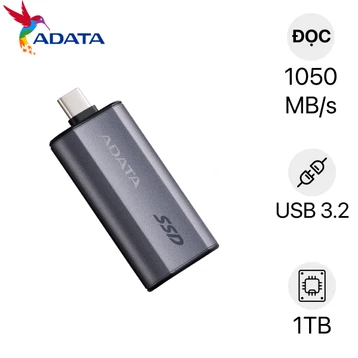 Ổ cứng di động SSD ADATA SC750 USB 3.2 Gen 2 1050MB/s 1TB