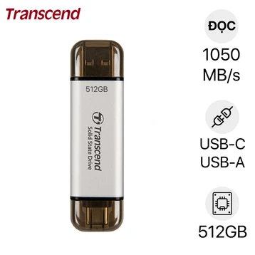 Ổ cứng di động SSD Transcend ESD310S 1050MB/s 512GB