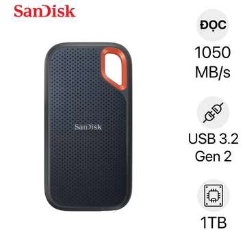 Ổ cứng di động Sandisk E61 Extreme V2 SSD 1TB USB 3.2