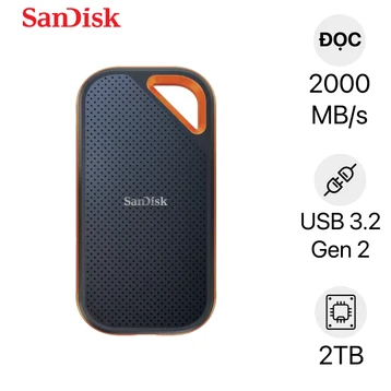 Ổ cứng di động Sandisk E81 Extreme Pro V2 SSD 2TB USB 3.2