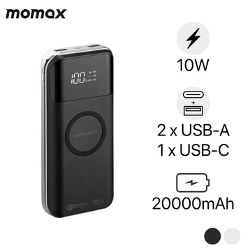 Pin dự phòng không dây Momax Q.Power Air 2+PD 18W 20.000mAh