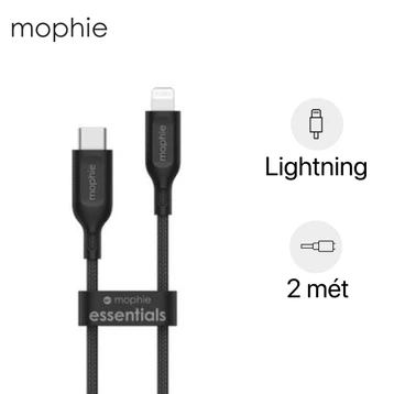 Cáp Mophie Essential Type-C to Lightning 2M