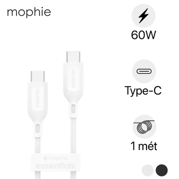 Cáp Mophie Essential Type-C to Type-C 60W 1M