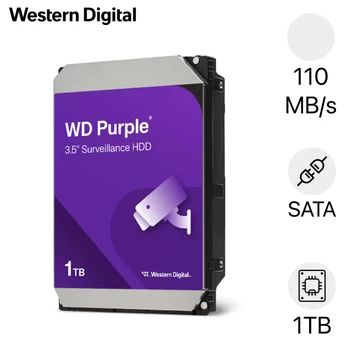Ổ cứng HDD WD Purple 3.5" SATA 3 5400RPM 1TB WD11PURZ