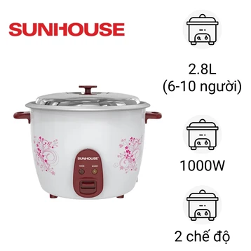 Nồi cơm điện nắp rời 2.8L Sunhouse SHD8138