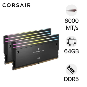 Ram Corsair Dominator Titanium RGB DDR5 6000MT/S 64GB