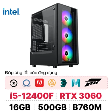PC CPS Đồ Hoạ D02 i5 12400F / 16GB - 500GB / RTX 3060 