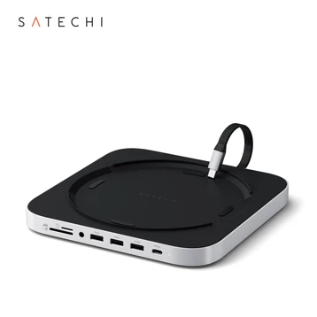 Đế kiêm Hub chuyển đổi Satechi 7in1 + khe NVME SSD cho Mac Mini/Studio