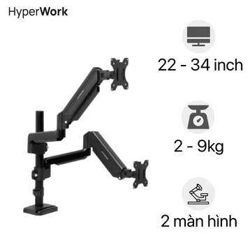 Giá treo màn hình HyperWork P1 Dual 22-34 inch