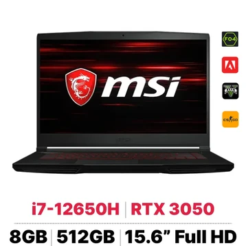 Laptop MSI Gaming GF63 12UC-887VN - Cũ Trầy Xước