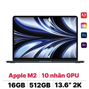 Apple MacBook Air M2 2024 8CPU 10GPU 16GB 512GB Sạc 70W I Chính hãng Apple Việt Nam