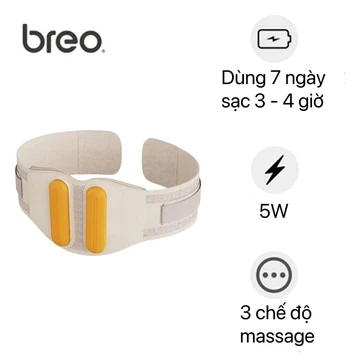 Đai Massage chườm nóng bụng và thắt lưng Breo Y2