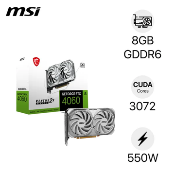 VGA MSI GeForce RTX 4060 VENTUS 2X White 8G OC