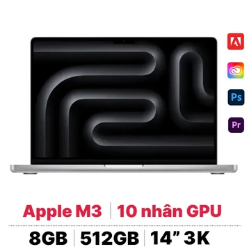 MacBook Pro 14 M3 8GB - 512GB | Chính hãng Apple Việt Nam