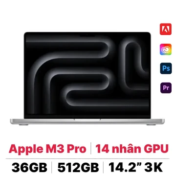 MacBook Pro 14 M3 Pro 36GB - 512GB Sạc 70W | Chính hãng Apple Việt Nam