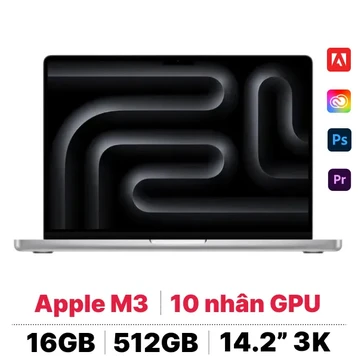 MacBook Pro 14 inch M3 2023 (8 CPU - 10 GPU 16GB 512GB) | Chính hãng Apple Việt Nam