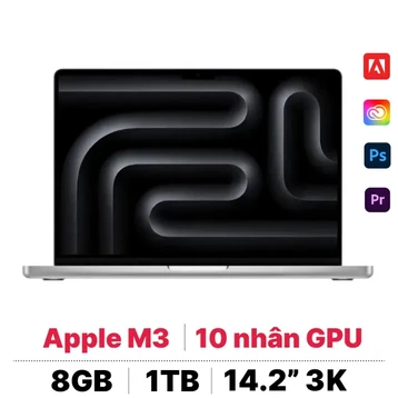 MacBook Pro 14 M3 8GB - 1TB - Cũ Trầy Xước
