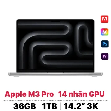 MacBook Pro 14 M3 Pro 2023 (11 CPU - 14 GPU 36GB 1TB) Sạc 70W | Chính hãng Apple Việt Nam