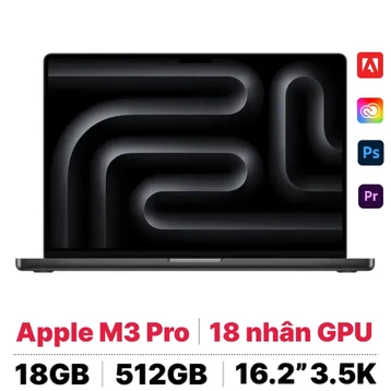 MacBook Pro 16 M3 Pro 18GB - 512GB - Cũ Xước Cấn