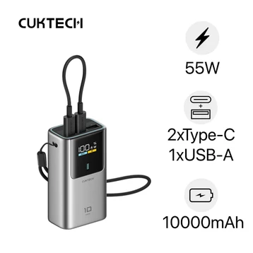 Pin dự phòng Cuktech 10 Mini 10000mAh 55W PB1055