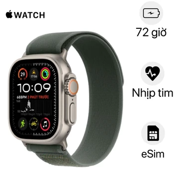 Apple Watch Ultra 2 2024 49mm 4G Viền Titan Dây Trail Size S/M - Cũ Xước Cấn