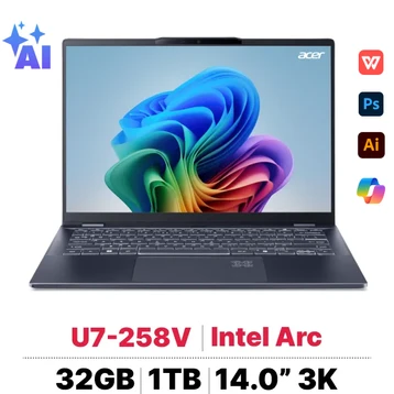 Laptop Acer Swift 14 AI SF14-51-75VP - Đã Kích Hoạt