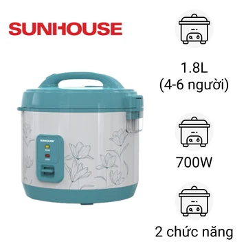 Nồi cơm điện nắp gài 1.8L Sunhouse SHD8605