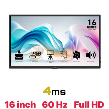 Màn hình di động MSI Pro MP165 E6 16 inch - Đã Kích Hoạt
