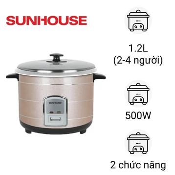 Nồi cơm điện nắp rời 1.2L Sunhouse SHD8105