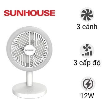 Quạt sạc mini Sunhouse SHD7114