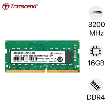 RAM Laptop Transcend DDR4 3200MHz 16GB JM3200JSB-16GB