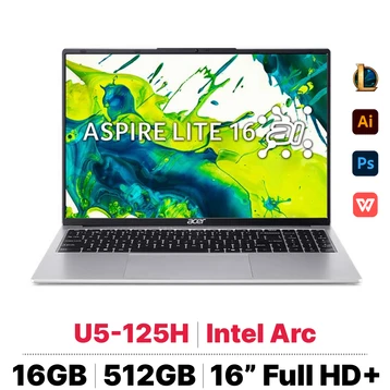 Laptop Acer Aspire Lite 16 AI AL16-71P-5674 - Cũ Đẹp