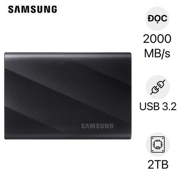 Ổ cứng di động SSD Samsung T9 2000MB/S 2TB MU-PG2T0B/WW