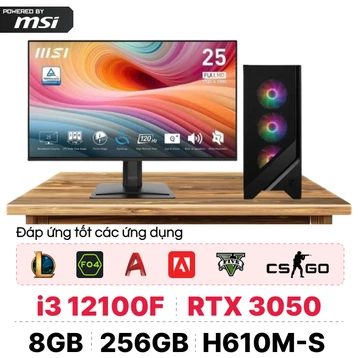 PC CPS X MSI Gaming Intel i3 Gen 12 Kèm màn hình