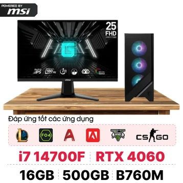 PC CPS X MSI Gaming Intel i7 Gen 14 Kèm màn hình