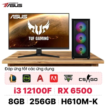 PC CPS X ASUS Gaming Intel i3 Gen 12 Kèm màn hình