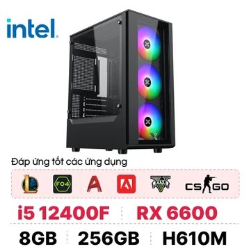 PC CPS Gaming G08 i5 12400F / 8GB - 256GB / RX 6600