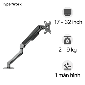 Giá treo màn hình HyperWork T6 Pro V2 17-32 inch
