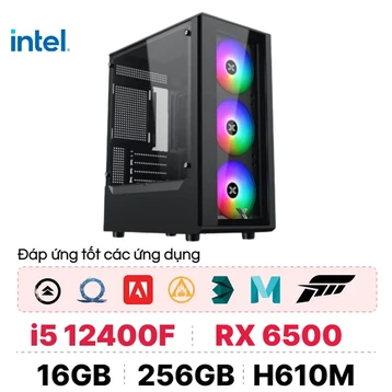 PC CPS Đồ Hoạ D01 i5 12400F / 16GB - 256GB / RX 6500