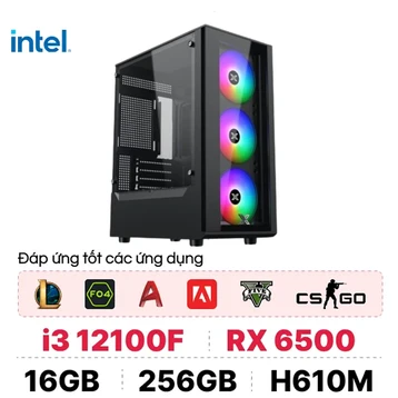 PC CPS Gaming G01 i3 12100F / 16GB - 256GB / RX 6500