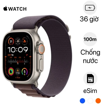 Apple Watch Ultra 2 49mm (4G) viền titan dây vải Alpine cỡ trung | Chính hãng Apple Việt Nam