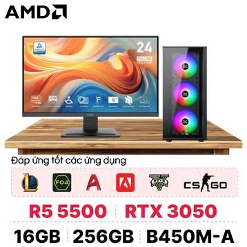 PC CPS Gaming AMD R566 kèm màn hình